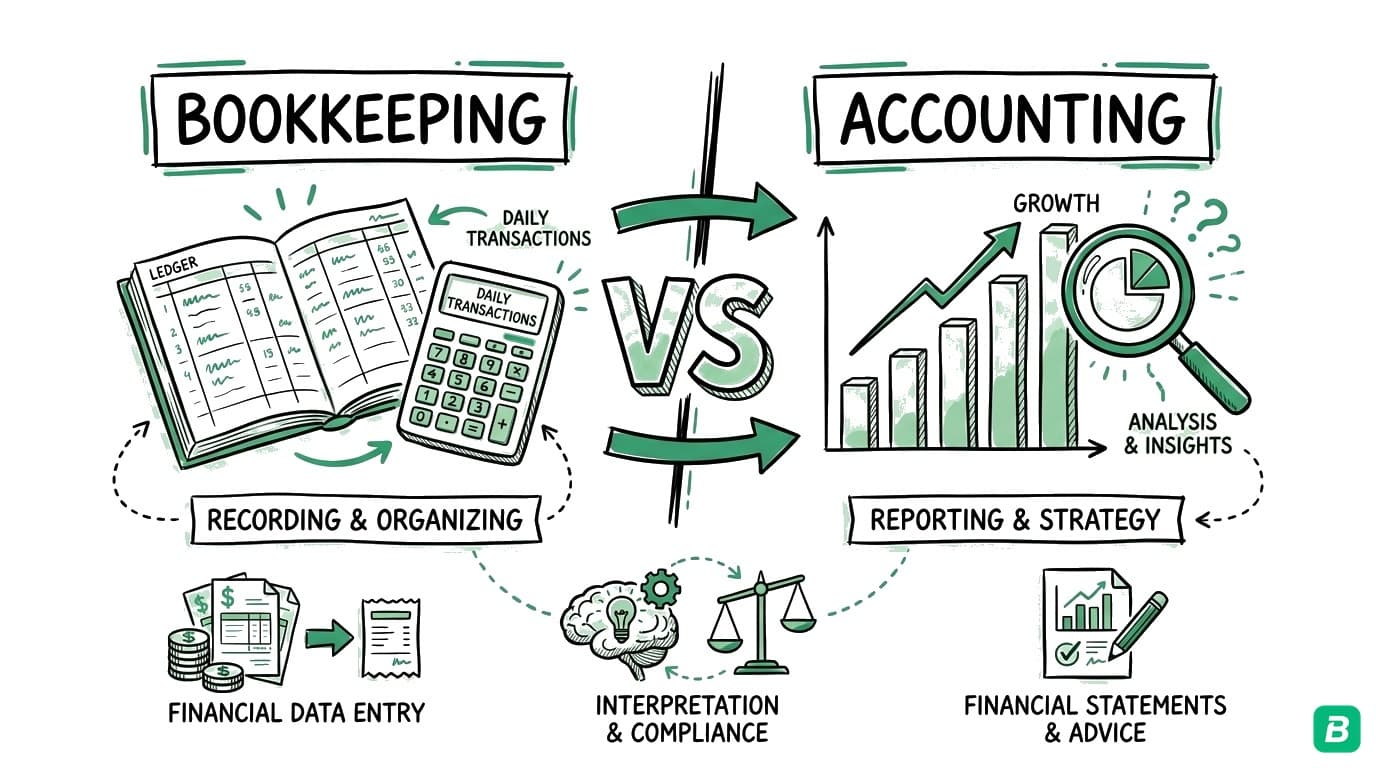 Bookkeeping vs Accounting: What Canadian Small Businesses Actually Need (2026)