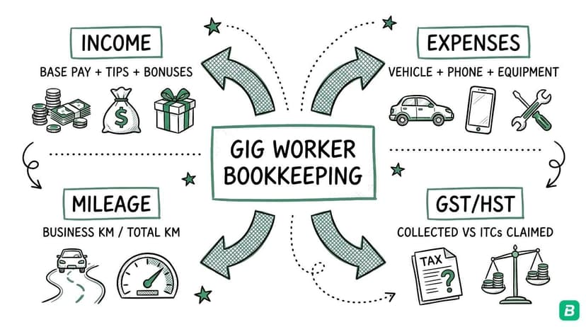 Bookkeeping for Gig Workers in Canada: The Complete 2026 Guide | BookZero