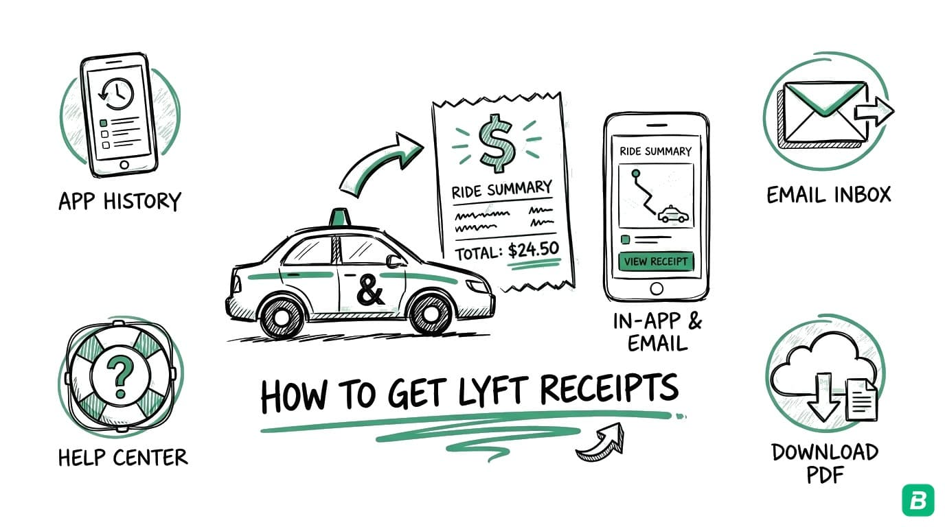 How to Get Lyft Receipts (2026): Driver & Rider Guide