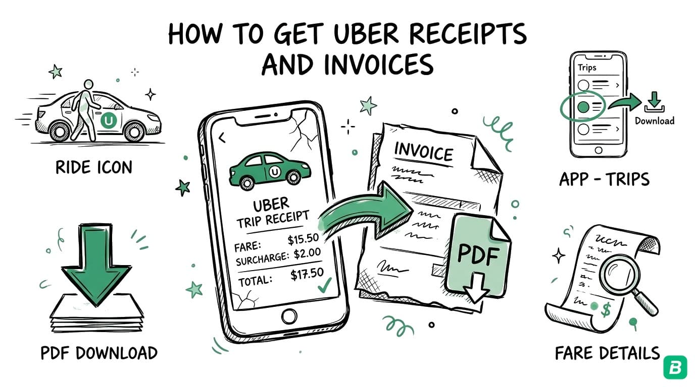 How to Get Uber Receipts & Invoices (2026): Complete Guide