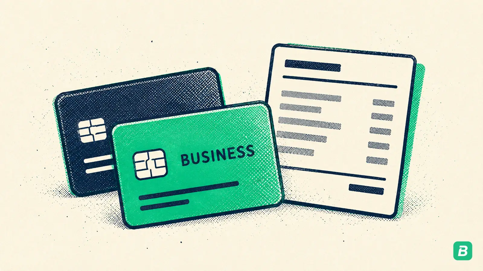 A dedicated business bank card on a short clean statement