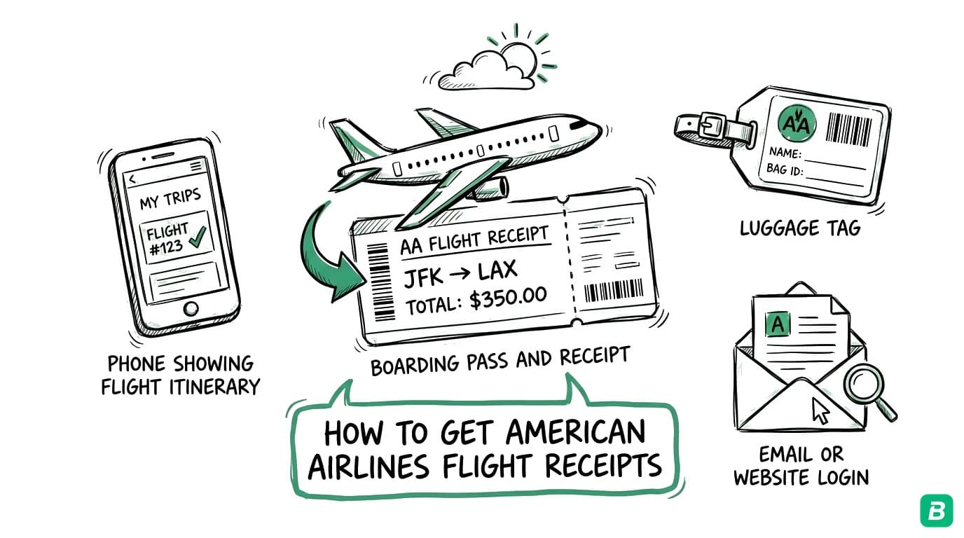 How to Get an American Airlines Receipt (2026): Tickets, Bags and Onboard