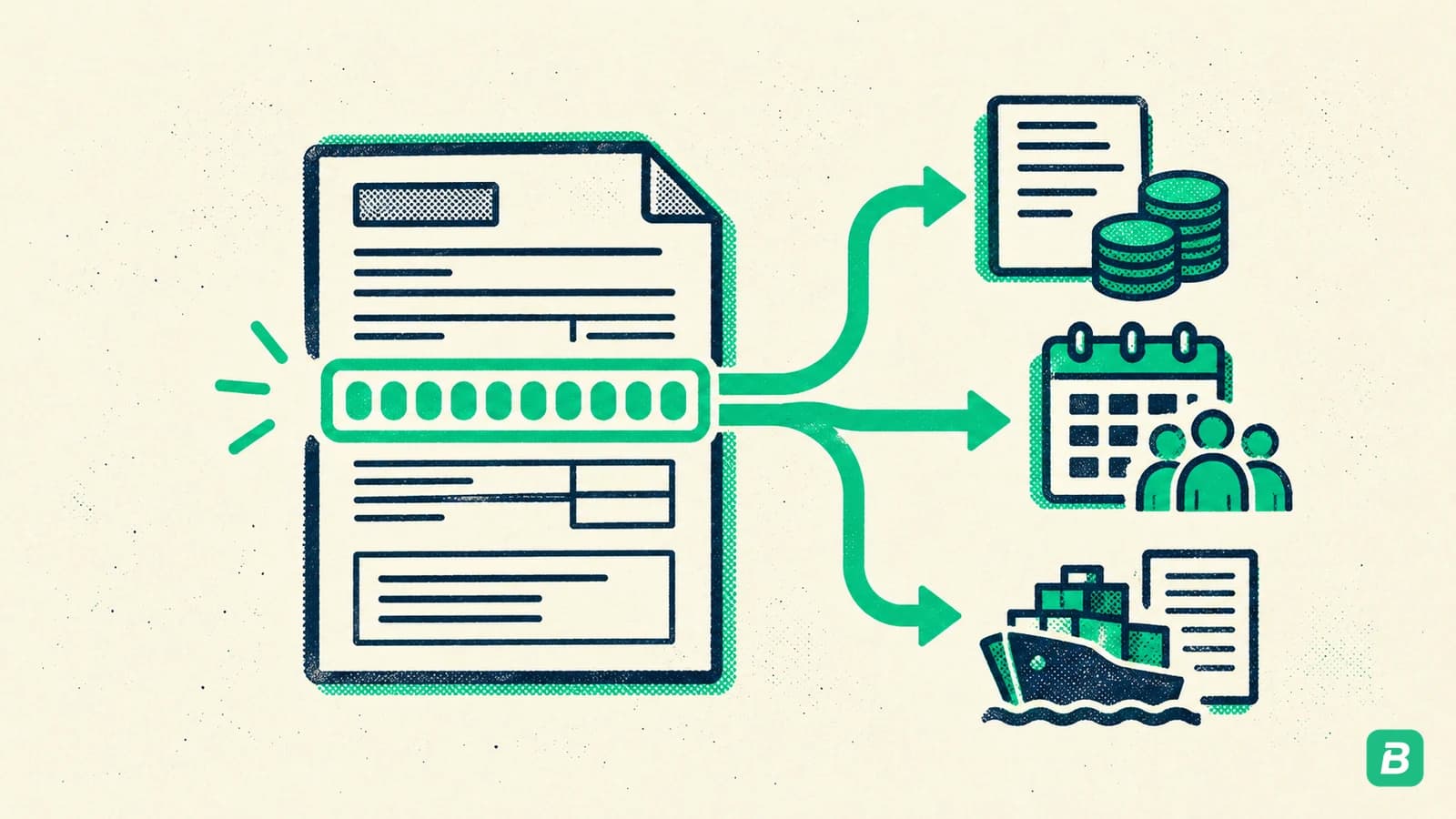 A business number branching to program accounts