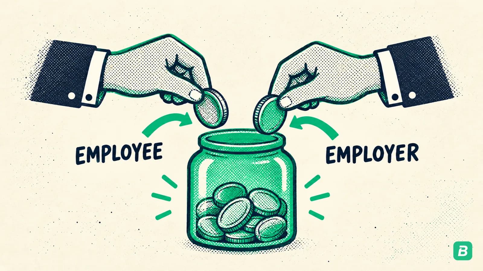 One person paying both CPP shares into a jar
