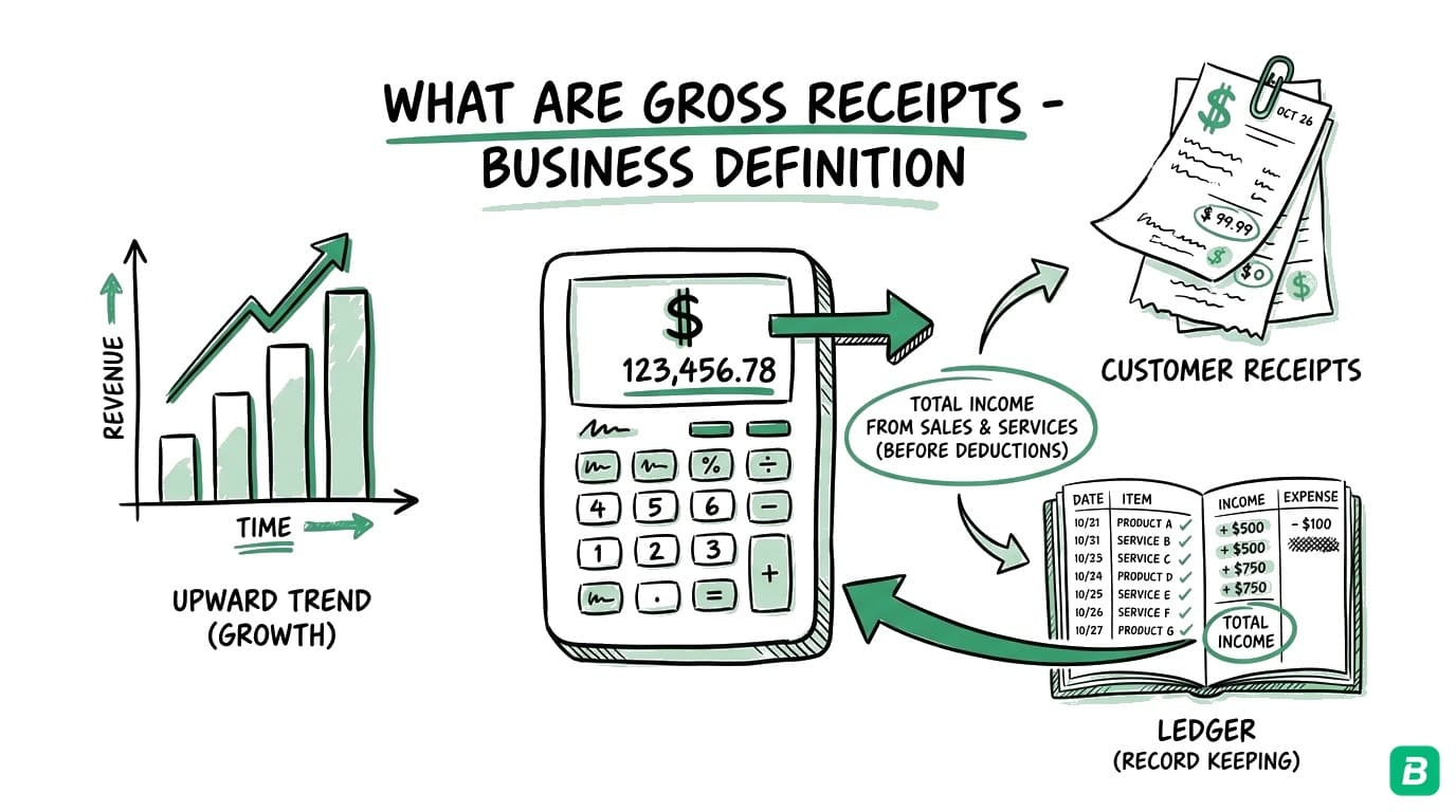What Are Gross Receipts? Definition, Examples & Tax Guide (2026)